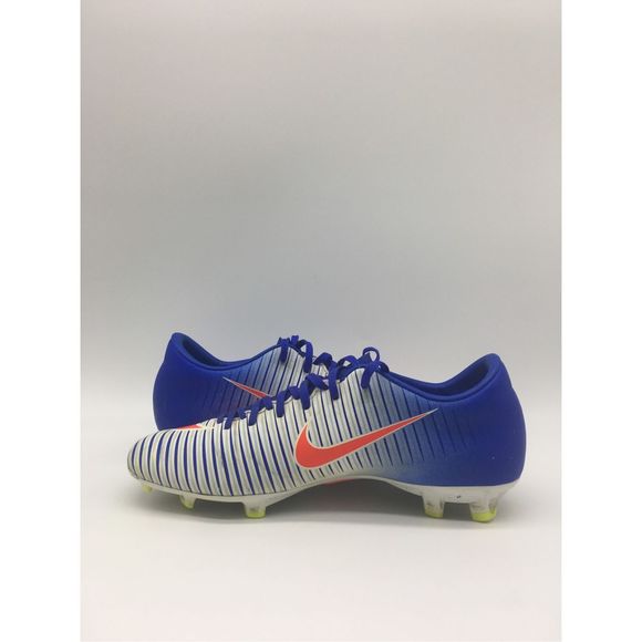 Nike Mercurial Soccer Cleats Womens 7.5 Blue Crimson Victory VII FG - Picture 2 of 9